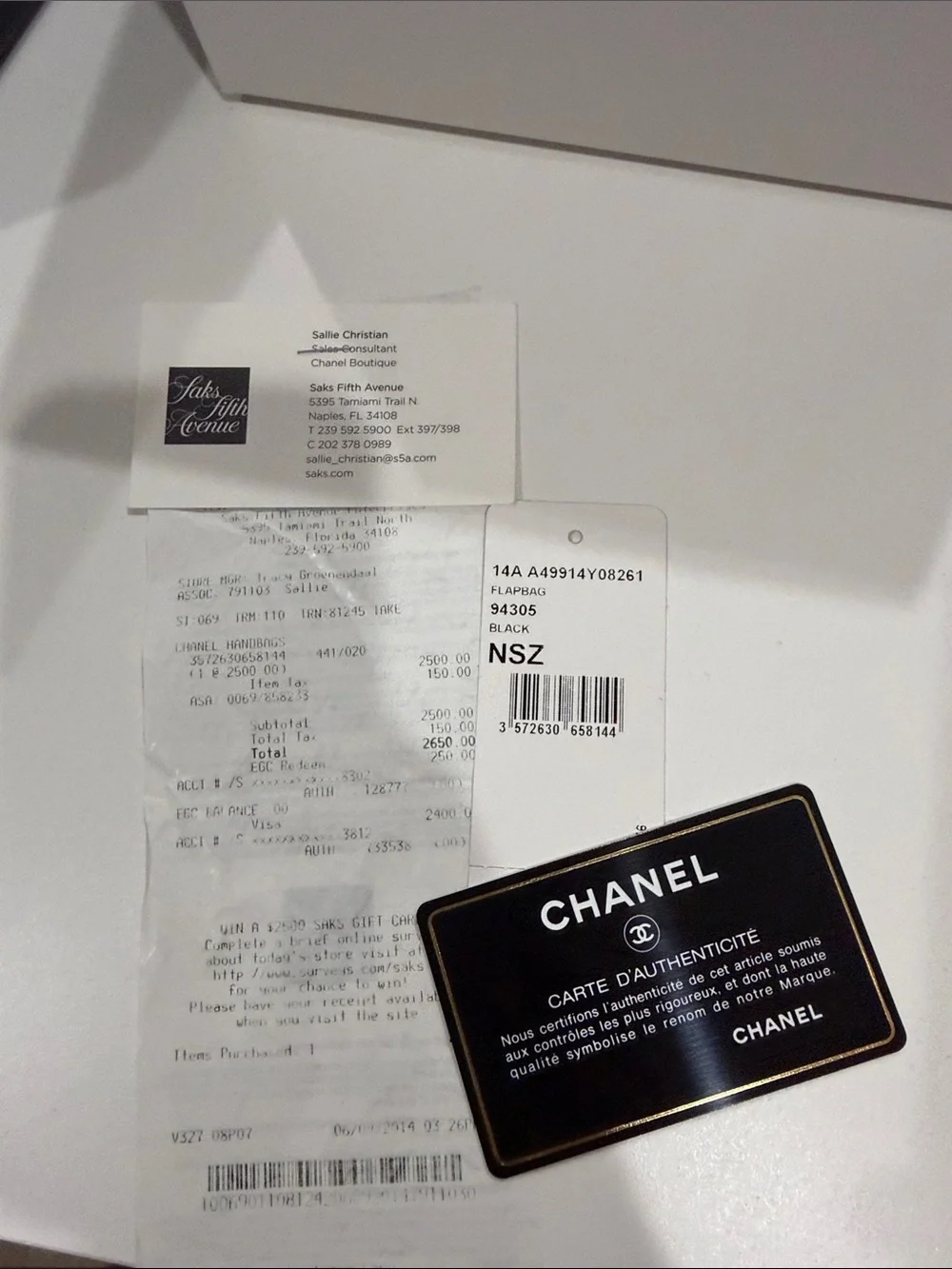 CHANEL Black Quilted leather chain around Crossbody with Silver CC Chain
